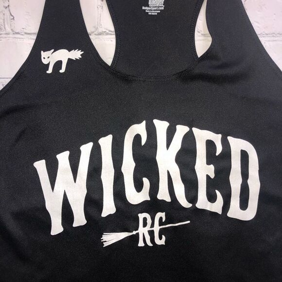 NWOT Womens Small Badger Sports USATF Wicked Running Club Racer Back Tank Top - Picture 3 of 6